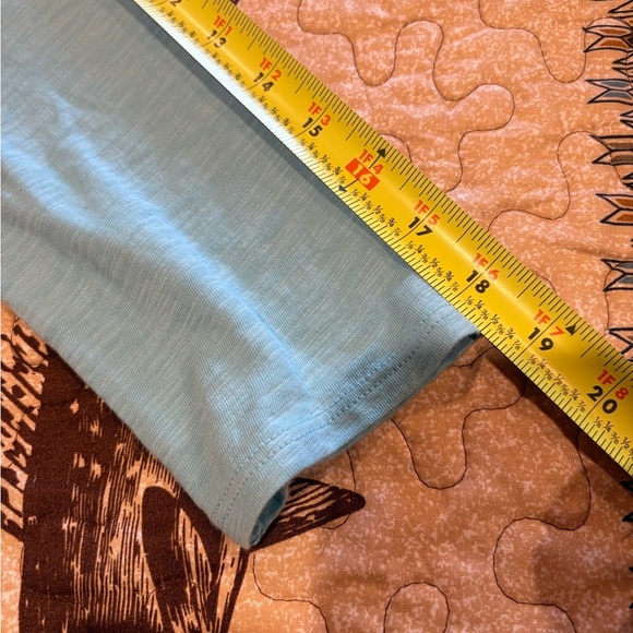 "ESCAPE by Habitate clothes Blue Long Sleeve Cat Print Top women’s Small - Picture 9 of 9